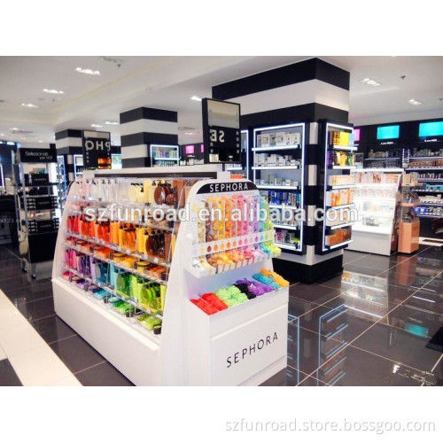 Wooden Cosmetic Display Stand Design Display Cabinet